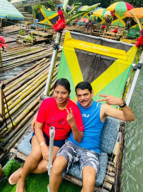 Jamaica Bamboo Rafting Experience with Limestone Massage - Food, drinks, music, and birthday extras