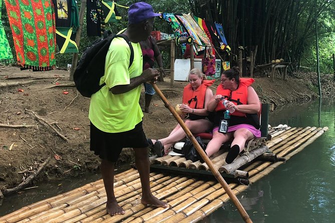 Jamaica Martha Brae Bamboo Rafting with Bus Transportation - Floating past fruit trees, plants, and river sounds