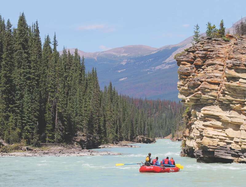 Jasper: Canyon Run Family Whitewater Rafting - From Connaught Drive to the river in 30 minutes