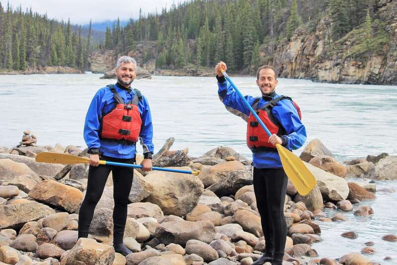 Jasper: Canyon Run Family Whitewater Rafting - The first rapids: steady Class 2+ action