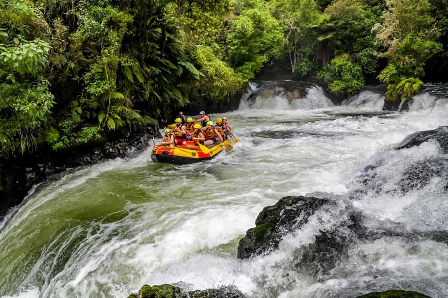 Kaituna River and Tutea Falls Whitewater Rafting - Getting suited up for warm-water whitewater
