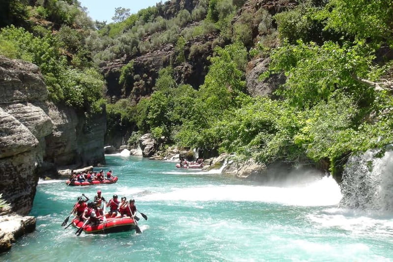 Koprulu Canyon Rafting and Canyoning incl. Lunch w/Transfer - Natural Slides, Pools, and Rock Walls
