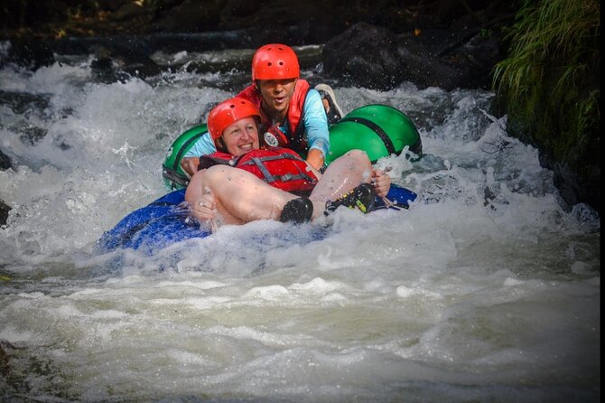 La Leona waterfall Cliffjumping White water Tubbing PrivateTour - Colorado River tubing ends the day with rapids