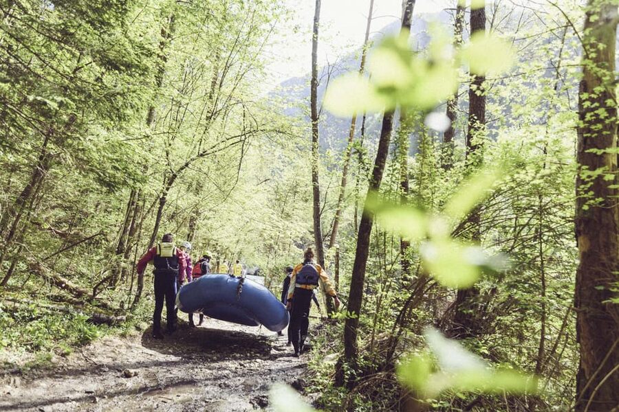 Lenggries: Guided Rafting Adventure on the Isar - A gentle Isar run with one lively highlight