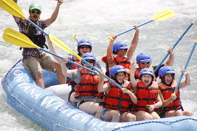 Montana Whitewater Half Day Raft Trip - Yellowstone River - Stop 1: rolling waves on the Yellowstone River