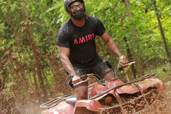 Montego Bay ATV Ride & Bamboo Rafting With Limestone Foot Massage - Bamboo rafting on the Great River near Lethe
