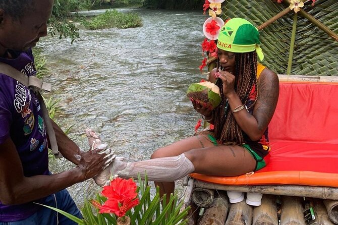 Montego Bay ATV Ride & Bamboo Rafting With Limestone Foot Massage - The limestone foot massage stop