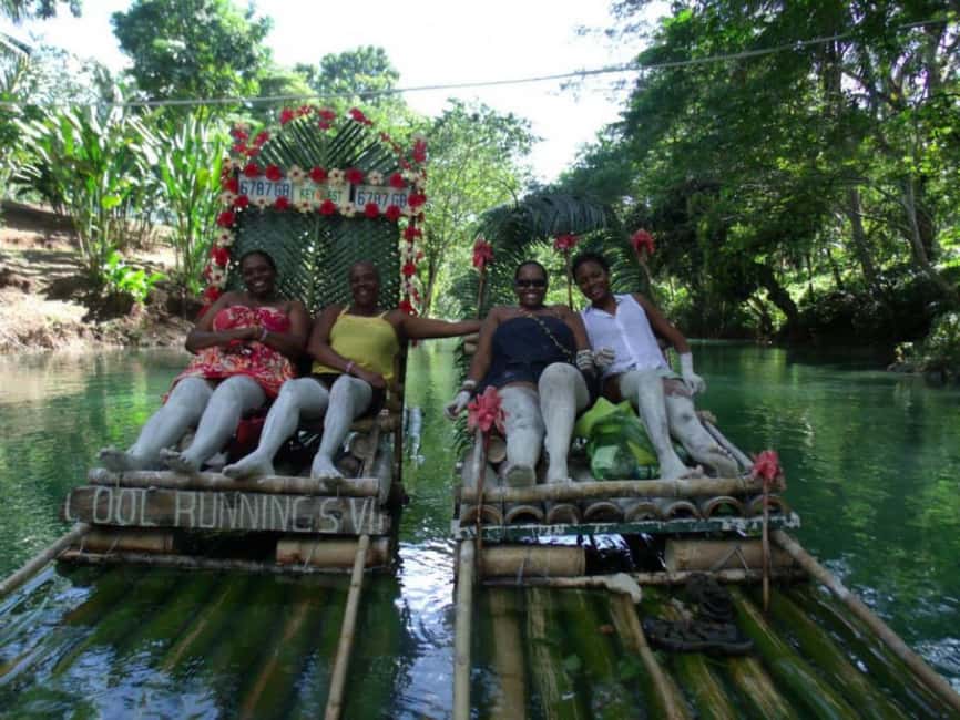 Montego Bay, Jamaica: Bamboo Rafting with Foot Massage - Boarding the bamboo raft