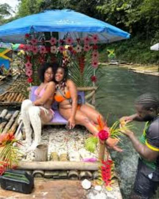 Montego Bay, Jamaica: Bamboo Rafting with Foot Massage - Music, drinks, food, and the $40 hookah option