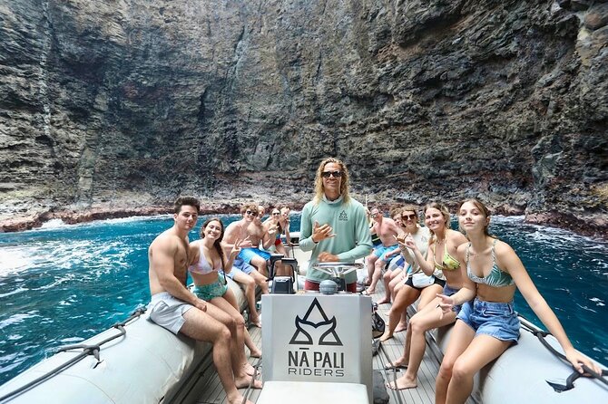 Nā Pali Coast Zodiac Raft Sea Caves Expedition on Kauai - From Waimea to the western Na Pali cliffs