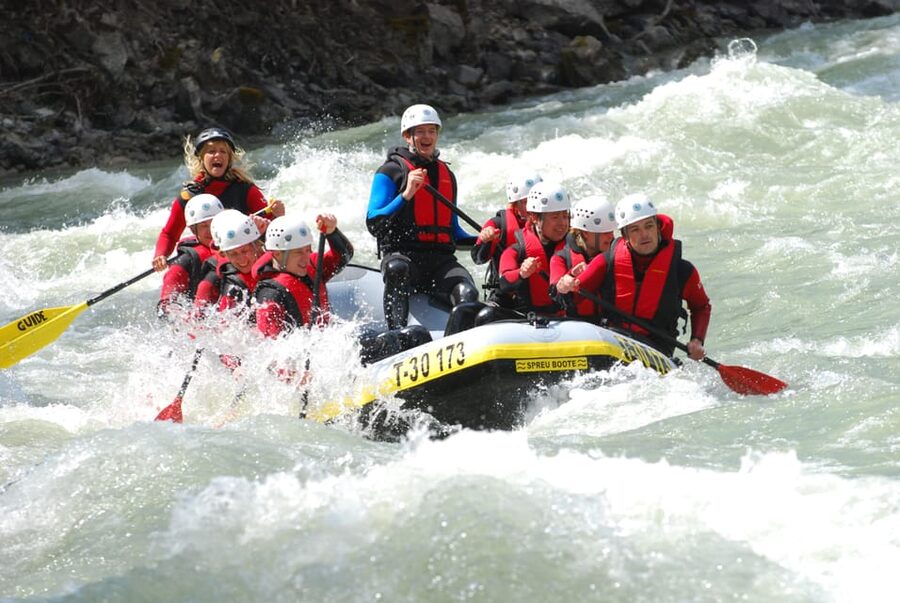 Ötztal: Rafting at Imster Canyon for Beginners - The Inn starts calm before the Imster Gorge tightens