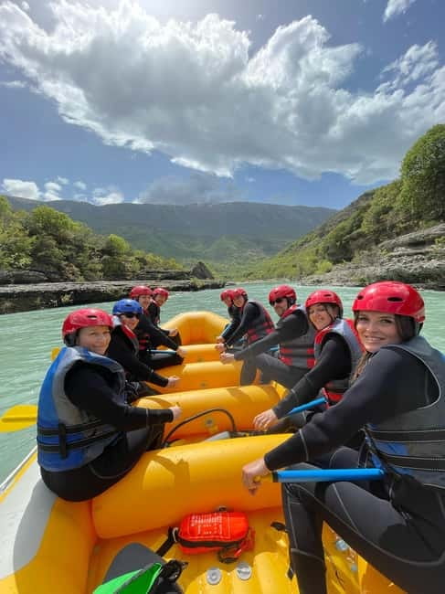 Permet: Vjosa River National Park Guided Rafting Tour - The middle break brings swimming and the best photos