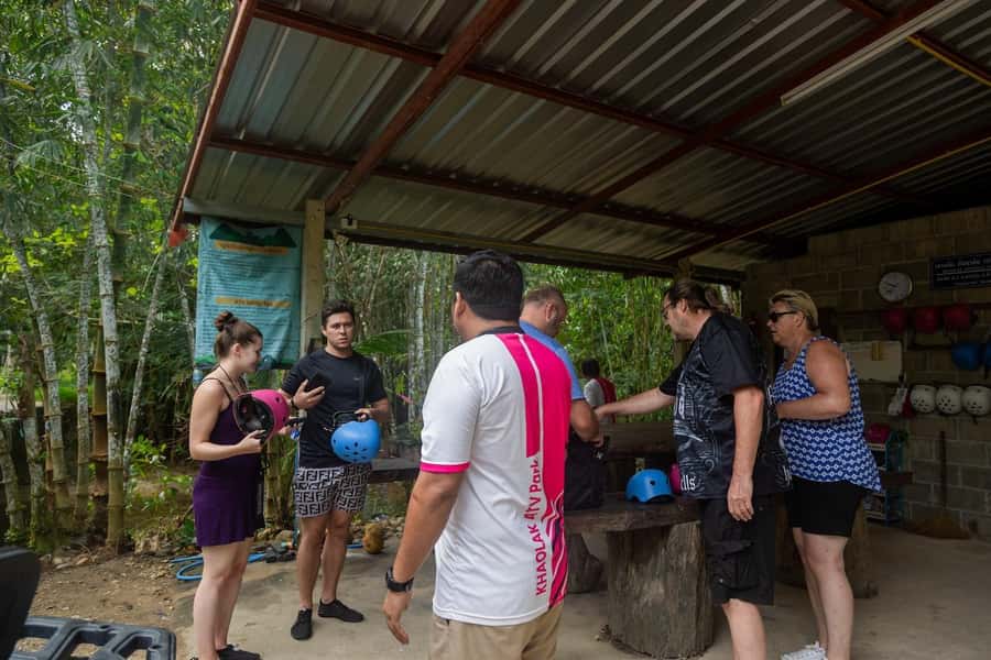Phuket: ATV Quad and Bamboo Rafting in Khao Lak - Meeting the elephants at the sanctuary