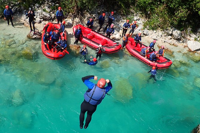 Premium RAFTING on Soca River. Photo service. Families welcome. - 75 to 90 minutes on the Soča