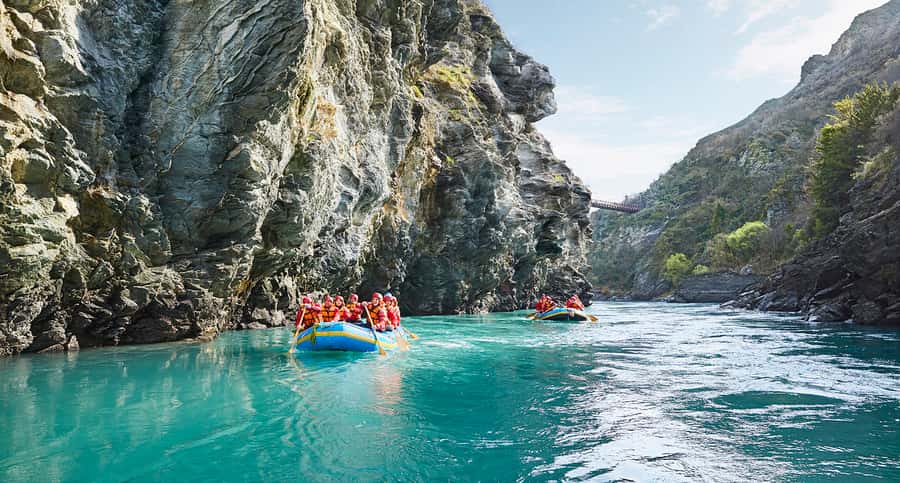 Queenstown: Kawarau River Rafting and Jet Boat Ride - Getting ready for eight kilometers of rafting