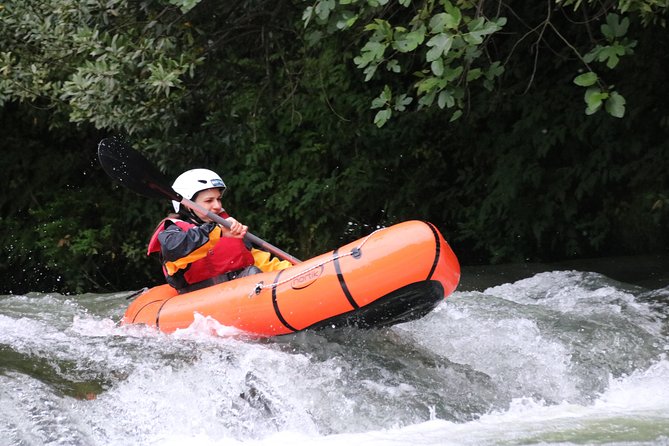 Raft pack - Old Laino Castello and the quieter river sections