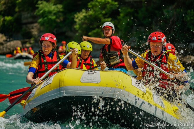 Rafting Vjosa River Gjirokastër Albania ARG - How crowded can the raft feel?
