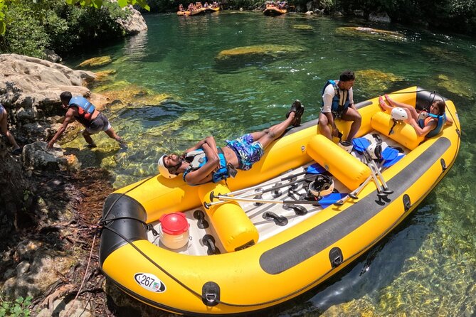 River Rafting from Split- Cliff Jumping- Cave Visit - Swimming behind the waterfall and entering the cave
