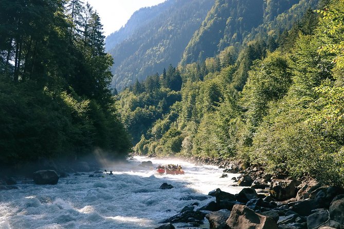 River Rafting Lütschine in Bernese Oberland - Finishing with Lake Brienz scenery