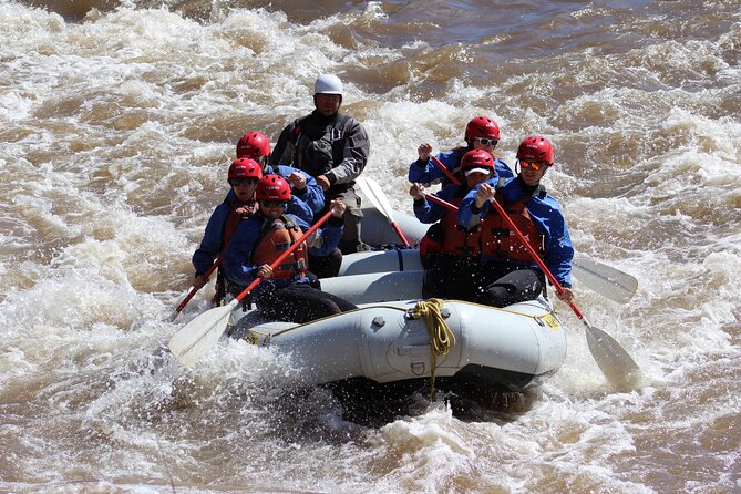 Salt River Whitewater Rafting — Full Day Express Trip - Suiting up for cold water and changing weather