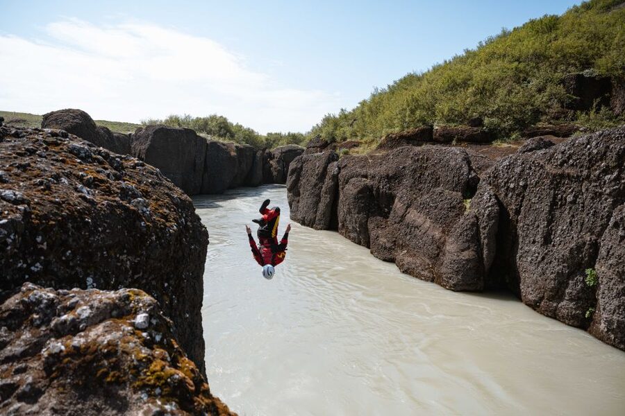 Selfoss: Golden Circle Rafting Tour - Calm water, rapids, and a possible cliff jump
