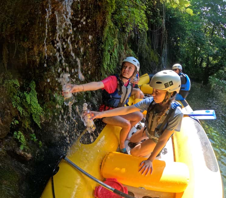 Split/Omiš: Rafting, Cliff Jumping, and Cave Tour - Entering the cave behind the waterfall