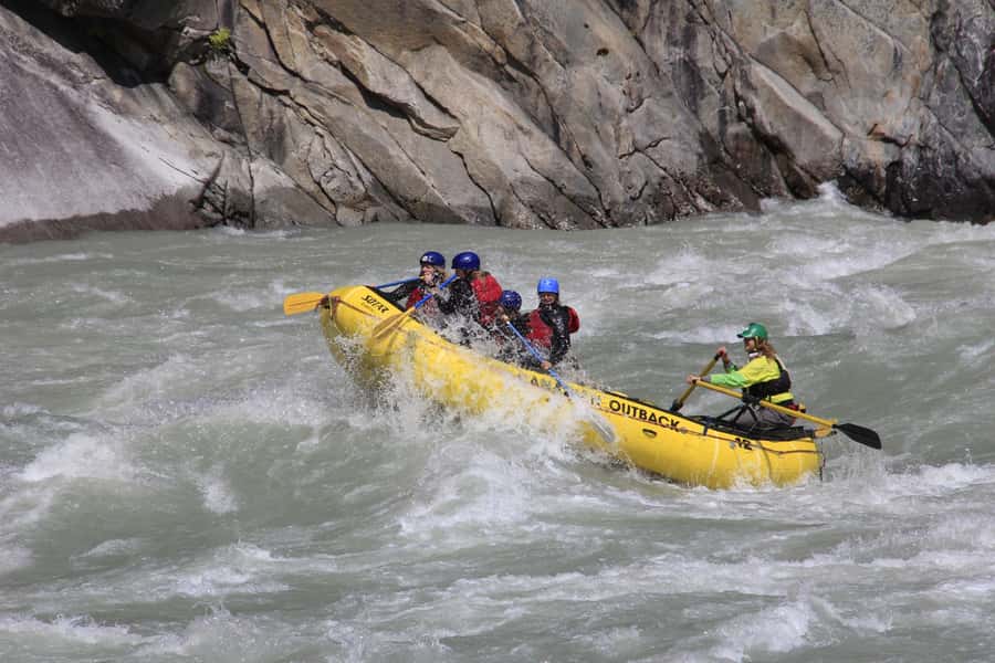 Squamish: Wet and Wild Elaho Exhilarator Rafting Experience - Learning to paddle before the rapids begin