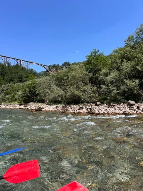 TARA BRIDGE: Tara River Rafting Trip with Jeep Transfer - What the 1.5-hour river section feels like