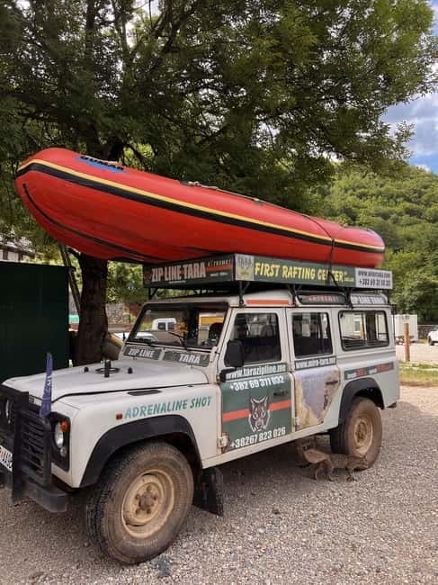 TARA BRIDGE: Tara River Rafting Trip with Jeep Transfer - Zugića Luka and the return through Durmitor