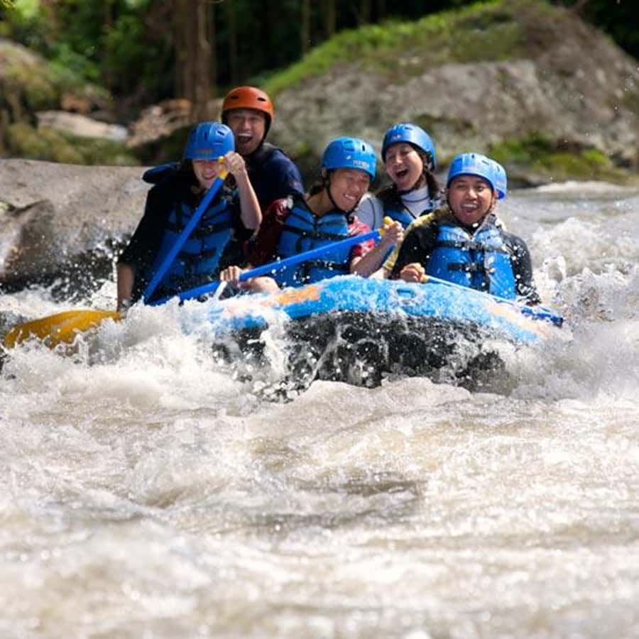 Telaga Waja: White Water Rafting with Lunch - The Final 4-Meter Drop