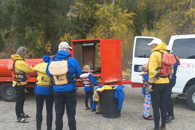Whitewater Rafting, Jackson Hole - Family Friendly Classic Raft - Launching into Snake River Canyon