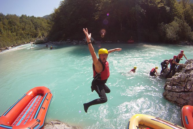 Whitewater Rafting on Soca River, Slovenia - Rapids, calm water, and the Soča’s clear pools