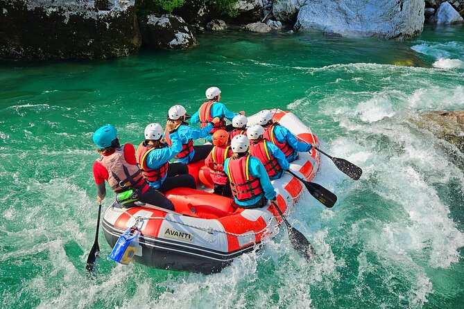 Whitewater Rafting on the Soča River in Bovec, Slovenia - Swimming, jumping, and the cold Soča